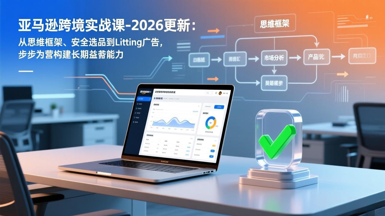 亚马逊跨境实战课-2026更新:从思维框架、安全选品到Listing广告,步步为营构建长期盈利能力 亚马逊跨境实战课-2026更新:从思维框架、安全选品到Listing广告,步步为营构建长期盈利能力