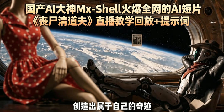 国产AI大神Mx-Shell火爆全网的AI短片《丧尸清道夫》直播教学回放+提示词-九九网创