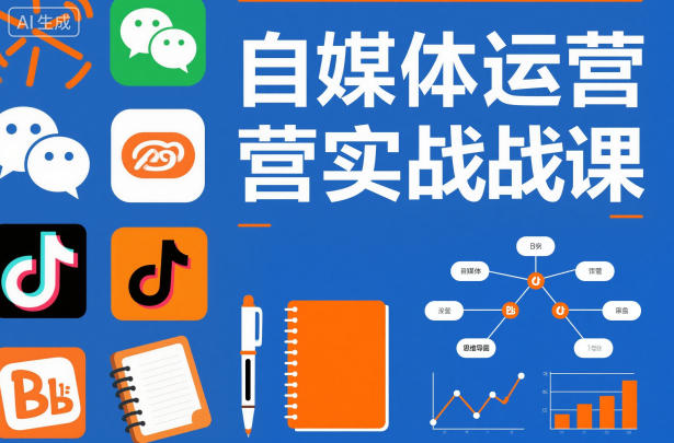 自媒体运营实战课，掌握一套系统的自媒体运营底层方法论，成为优秀的内容创作者-九九网创