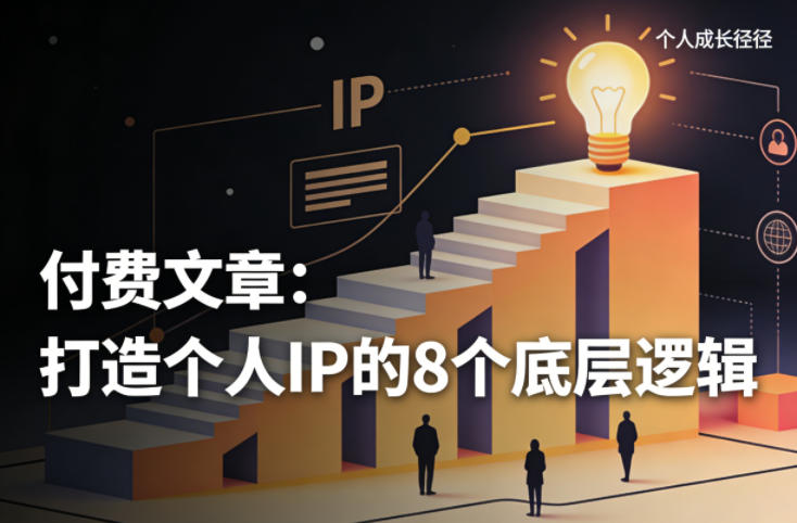 付费文章：打造个人IP的8个底层逻辑-九九网创