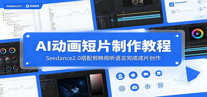 AI动画短片制作教程:Seedance2.0搭配剪映视听语言完成成片创作-九九网创