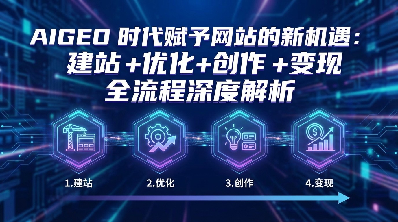 AIGEO+时代赋予网站的新机遇：建站+优化+创作+变现+全流程深度解析-九九网创