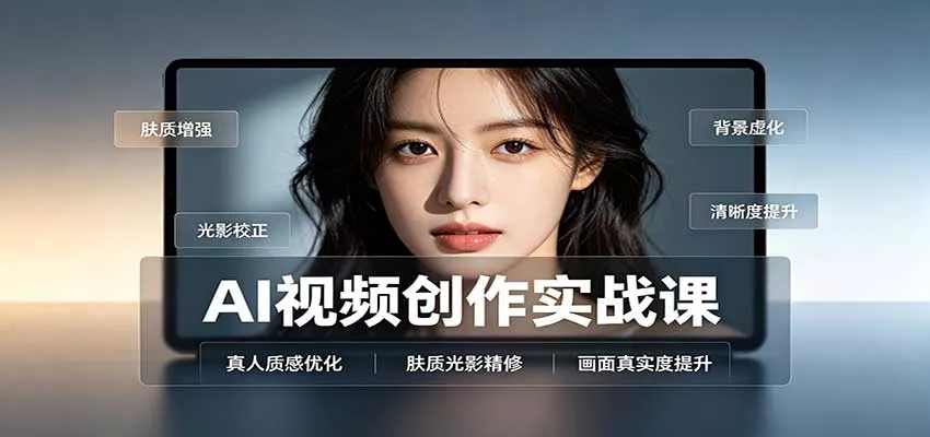 AI视频创作实战课：人物面部情绪调试，真人质感优化，提示词模板与变现方向-九九网创