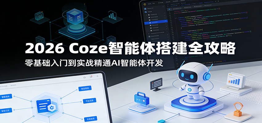 2026 Coze智能体搭建全攻略:零基础入门到实战精通AI智能体开发-九九网创
