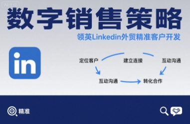 数字销售策略领英LinkedIn外贸精准客户开发-九九网创