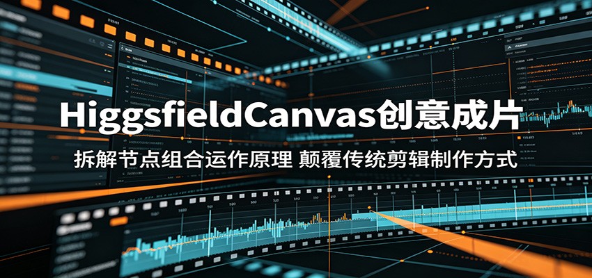HiggsfieldCanvas创意成片:拆解节点组合运作原理,颠覆传统剪辑制作方式-九九网创