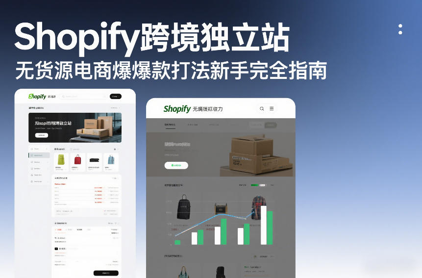 Shopify跨境独立站无货源电商爆款打法新手完全指南-九九网创