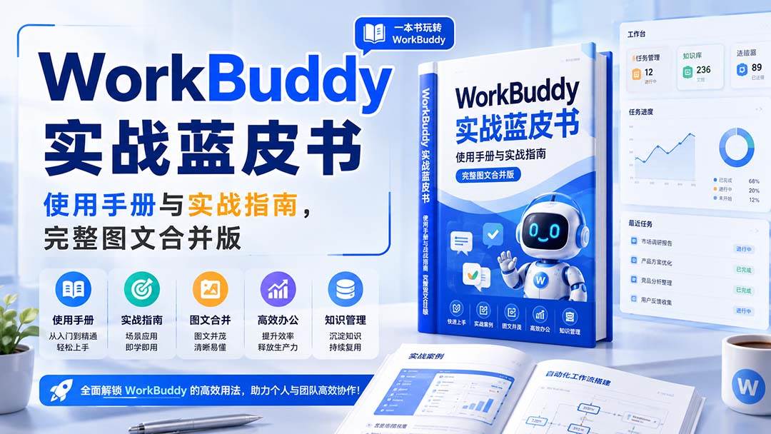 （20106期）WorkBuddy实战蓝皮书，使用手册与实战指南，完整图文合并版-九九网创