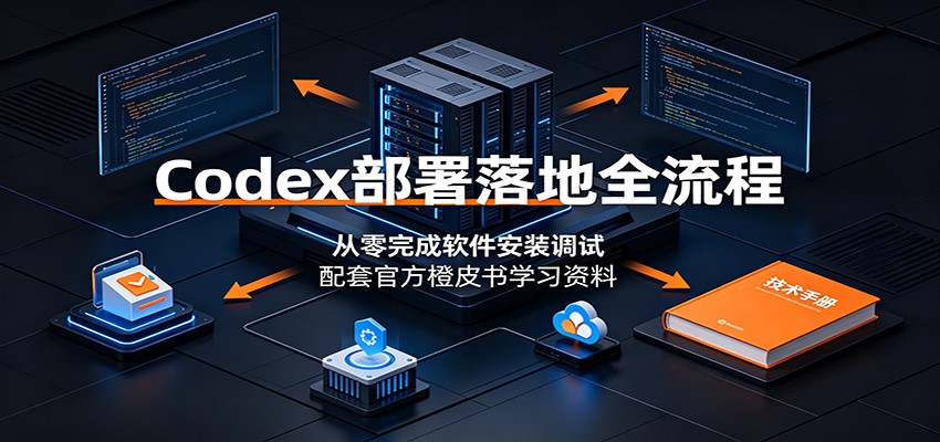 Codex部署落地全流程:从零完成软件安装调试,配套官方橙皮书学习资料 Codex部署落地全流程:从零完成软件安装调试,配套官方橙皮书学习资料