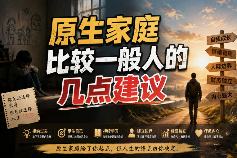 付费文章：给原生家庭比较一般人的几点建议-九九网创