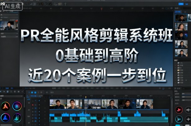 PR全能风格剪辑系统班，0基础到高阶，近20个案例一步到位-九九网创