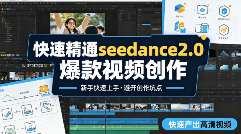 快速精通seedance2.0爆款视频创作，快速产出高清视频，避开大量创作坑点，新手也能快速上手-九九网创