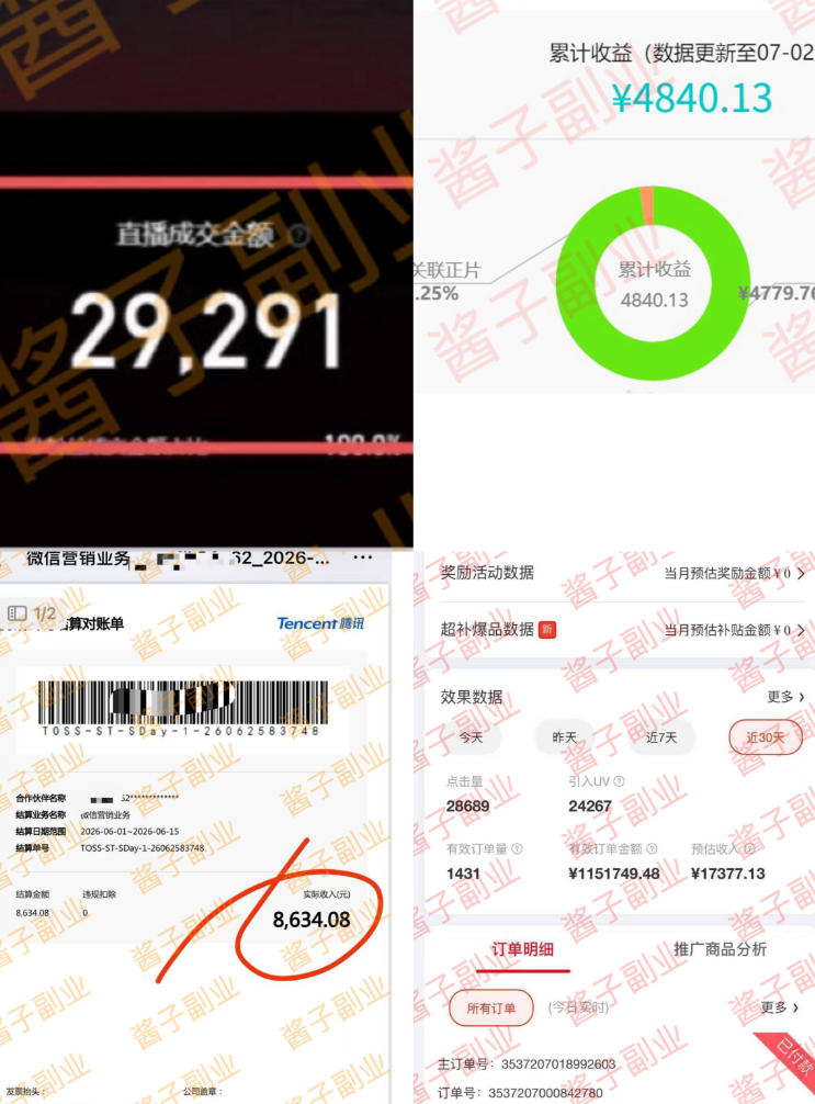 985十年互联网老兵亲测：2026年多个真实落地副业项目，手把手带你搭建被动收入管道（淘宝无人直播、TK拉新、代运营、CSGO……）【揭秘】-九九网创