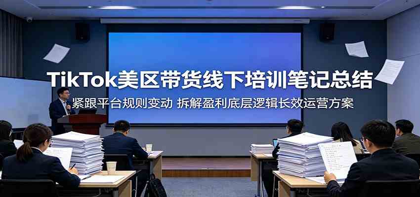 TikTok美区带货线下培训笔记总结：紧跟平台规则变动，拆解盈利底层逻辑长效运营方案-九九网创