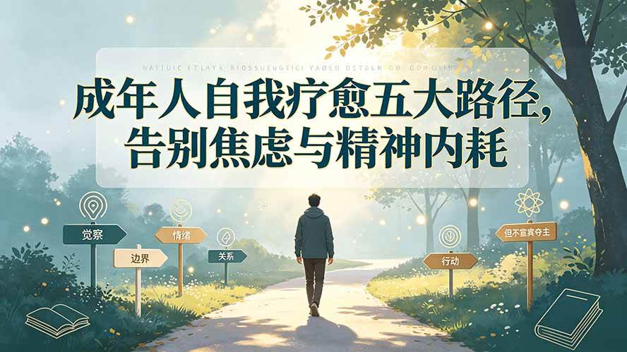 （19516期）付费文章：成年人自我疗愈五大路径，告别焦虑与精神内耗-九九网创