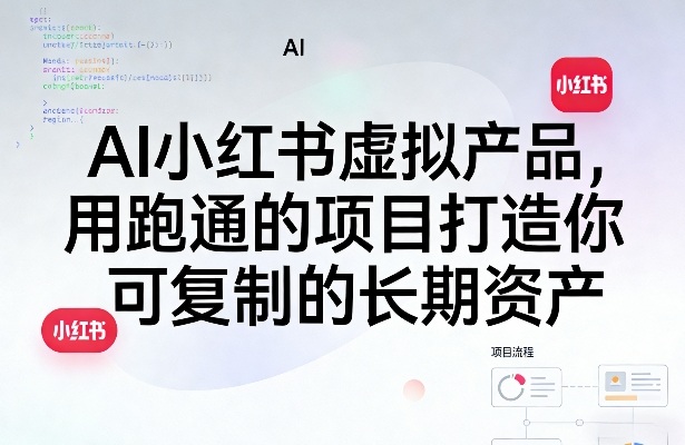 AI小红书虚拟产品,用跑通的项目打造你可复制的长期资产(更新0902)-九九网创