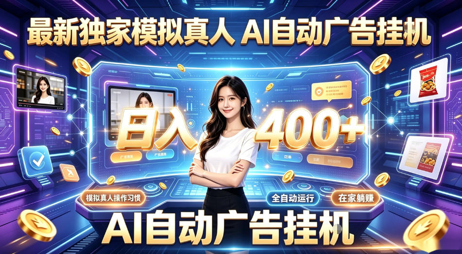 最新独家模拟真人，AI自动挂号挂G，日入400+，全程全自动运行，无需人工【揭秘】-九九网创