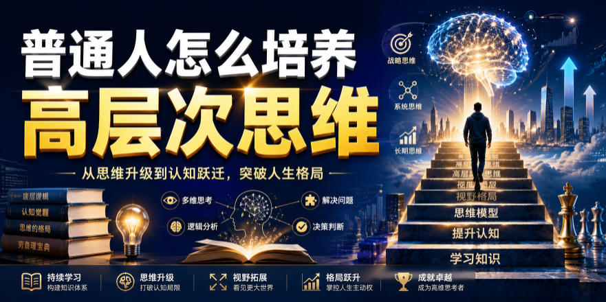 公众号付费文章：普通人怎么培养高层次思维-九九网创
