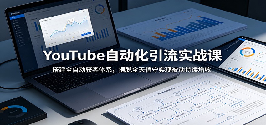YouTube自动化引流实战课：搭建全自动获客体系，摆脱全天值守实现被动持续增收-九九网创