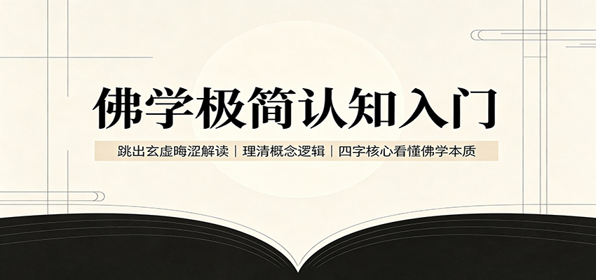 佛学极简认知入门:跳出玄虚晦涩解读,理清概念逻辑,四字核心看懂佛学本质-九九网创