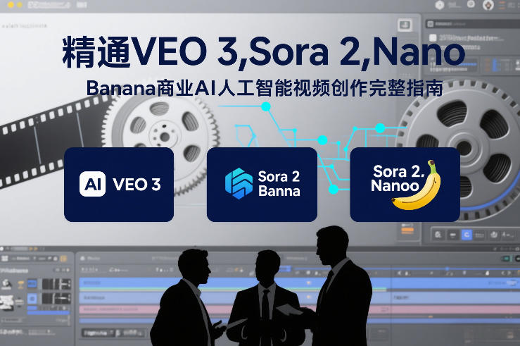 精通VEO 3，Sora 2，Nano Banana商业AI人工智能视频创作完整指南-九九网创
