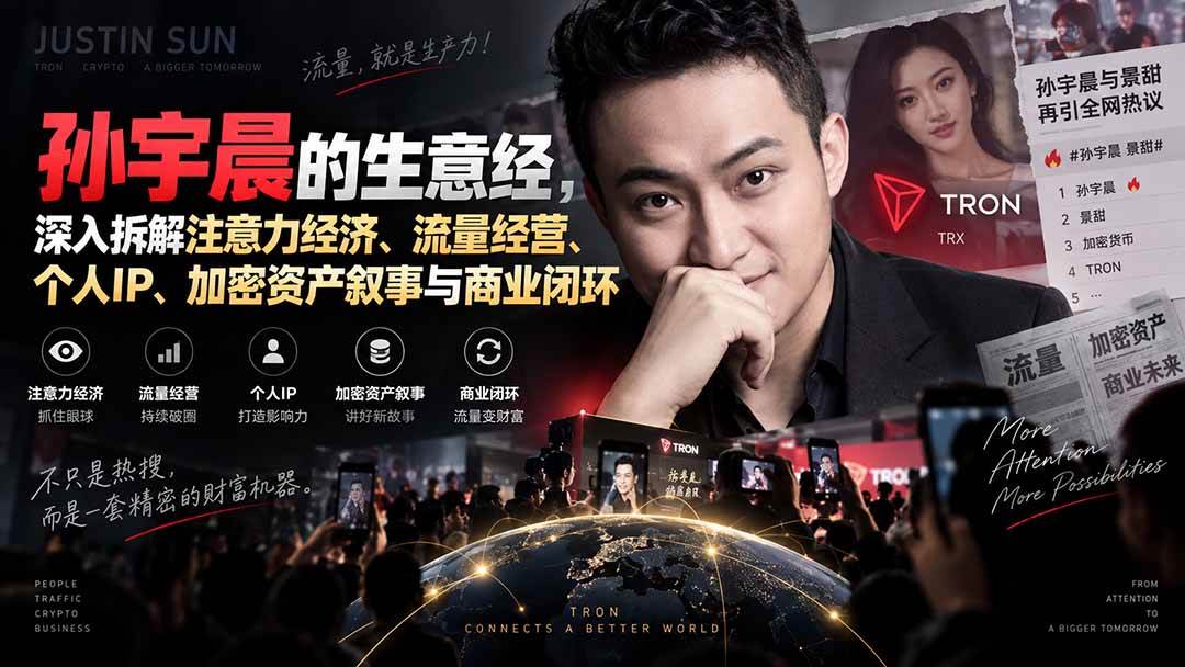 （20290期）某星球精华文章——孙宇晨的生意经，深入拆解注意力经济、流量经营、个人IP、加密资产叙事与商业闭环-九九网创