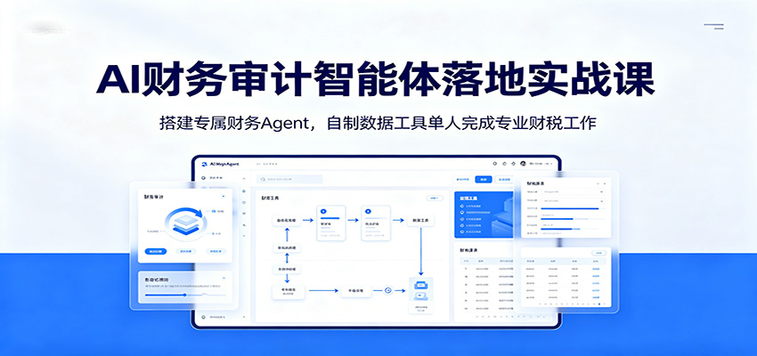 AI财务审计智能体落地实战课：搭建专属财务Agent，自制数据工具单人完成专业财税工作-九九网创