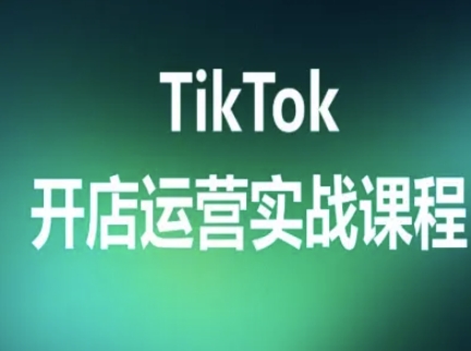 TikTok开店运营实战课程，TK跨境电商实操全流程-九九网创
