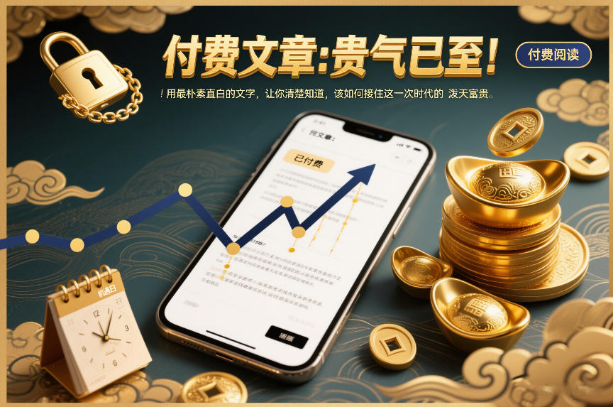 付费文章：贵气已至！用最朴素直白的文字，让你清楚知道，该如何接住这一次时代的泼天富贵-九九网创