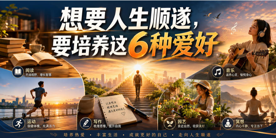 公众号付费文章：想要人生顺遂，要培养这6种爱好-九九网创