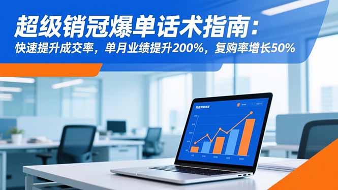 超级销冠爆单话术指南：快速提升成交率，单月业绩提升200%，复购率增长50%-九九网创