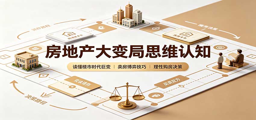 房地产大变局思维认知：读懂楼市时代巨变，卖房博弈技巧，理性购房决策-九九网创