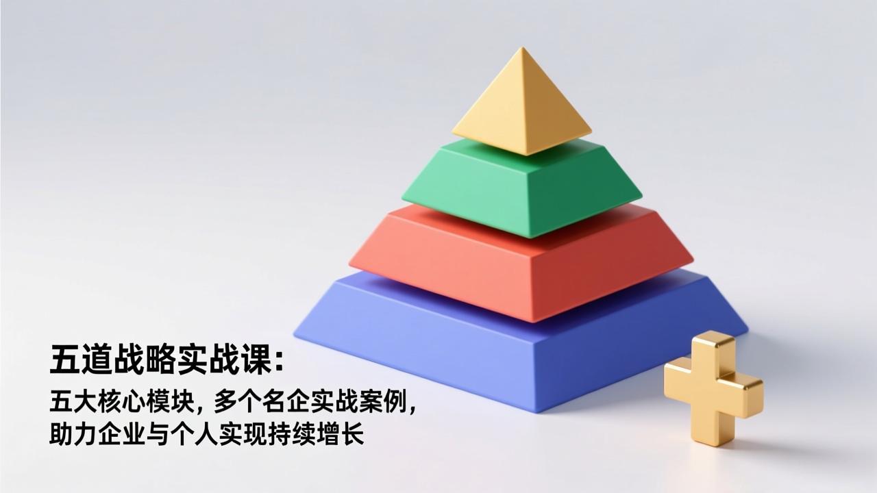 五道战略实战课：五大核心模块，多个名企实战案例，助力企业与个人实现持续增长-九九网创