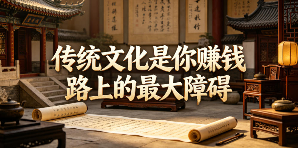 付费文章:传统文化是你賺钱路上的最大障碍-九九网创