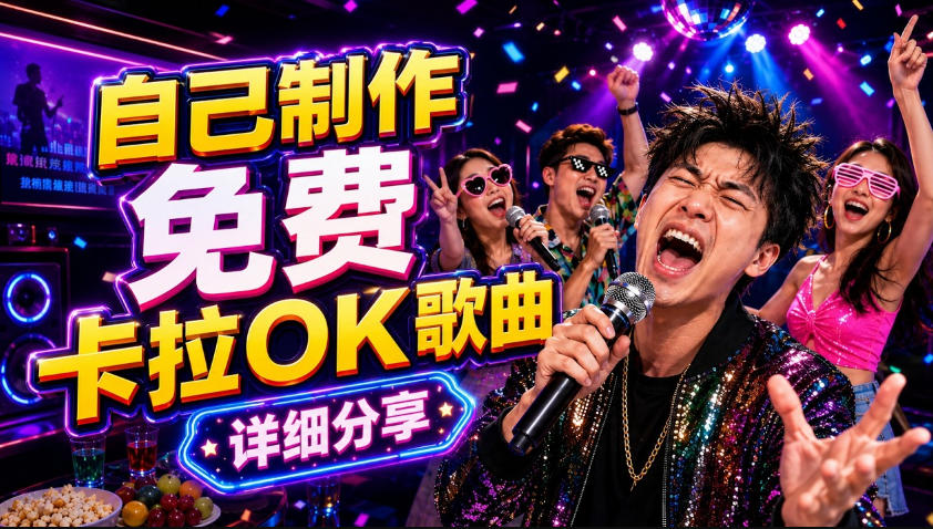 零基础AI制作免费卡拉OK视频教程,从歌曲生成、音轨分离到字幕制作、视频导出,手把手教学-九九网创