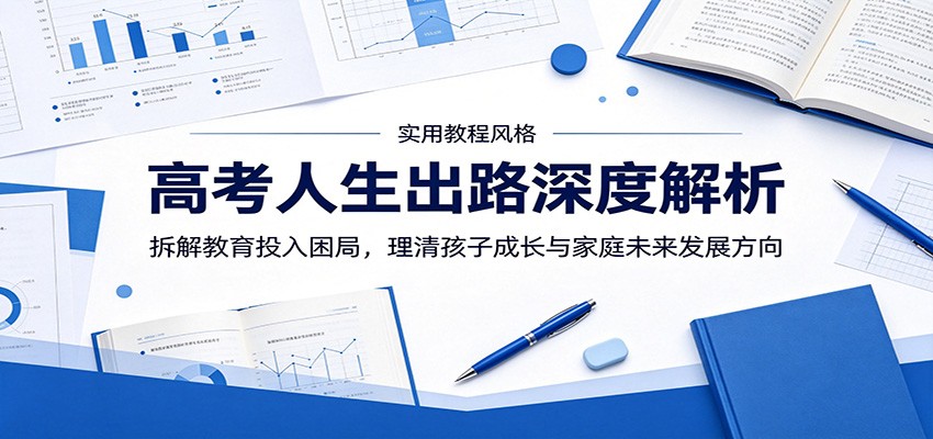 高考人生出路深度解析：拆解教育投入困局，理清孩子成长与家庭未来发展方向-九九网创