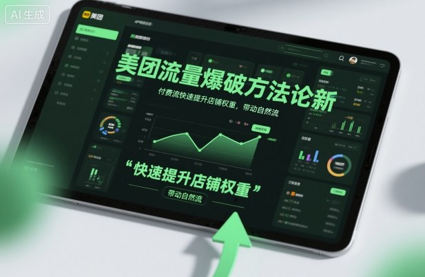美团流量爆破方法论，付费流快速提升店铺权重，带动自然流-九九网创