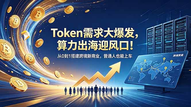（18889期）Token需求大爆发，算力出海迎风口！从0到1搭建跨境新商业，普通人也能上车-九九网创