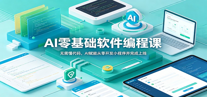AI零基础软件编程课：无需懂代码，AI赋能从零开发小程序并完成上线-九九网创