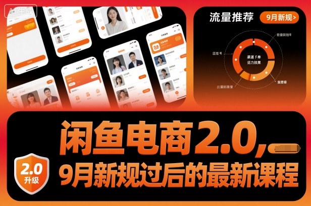 闲鱼电商2.0，9月新规过后的最新课程-九九网创