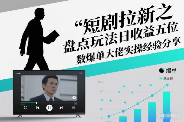 短剧拉新之盘点玩法日收益五位数爆单大佬实操经验分享-九九网创