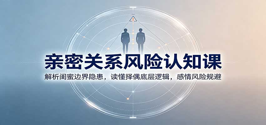亲密关系风险认知课：解析闺蜜边界隐患，读懂择偶底层逻辑，感情风险规避-九九网创