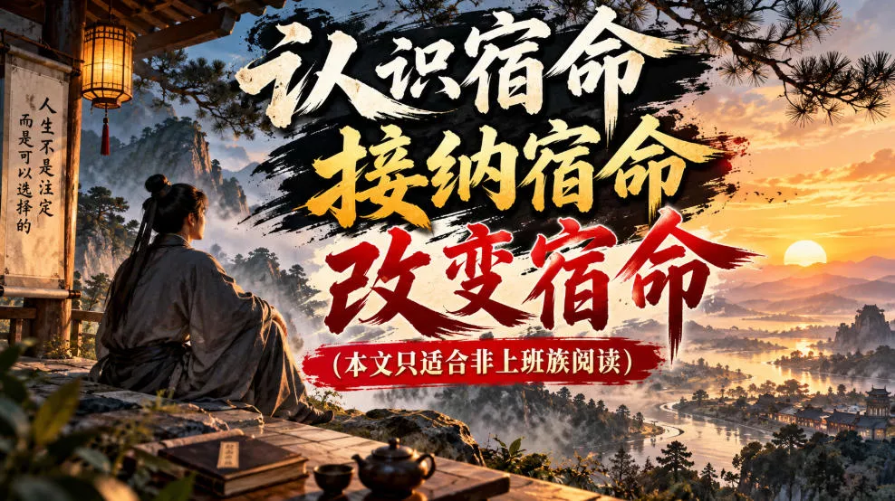 某公众号付费文章：认识宿命，接纳宿命，改变宿命(本文只适合非上班族阅读)-九九网创