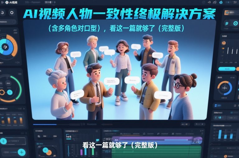 AI视频人物一致性终极解决方案(含多角色对口型)，看这一篇就够了(完整版)-九九网创
