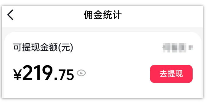 AI图文带货项目，操作2周卖出37件，已结算佣金219-九九网创