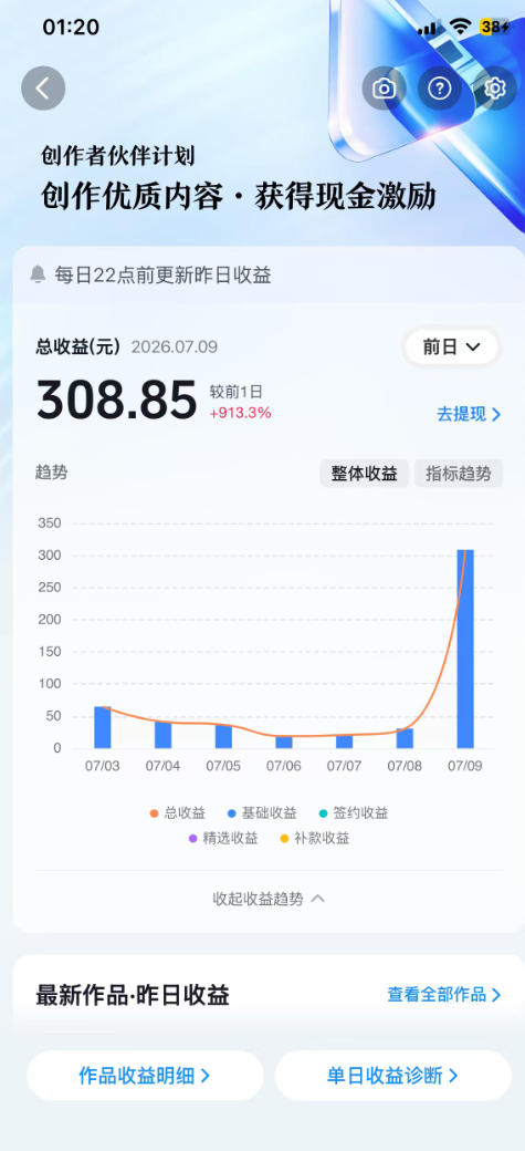 抖音某大佬的AI育儿真人短剧项目，吃伙伴计划+分成计划+光合计划+商单收徒等，单条收益几张-九九网创