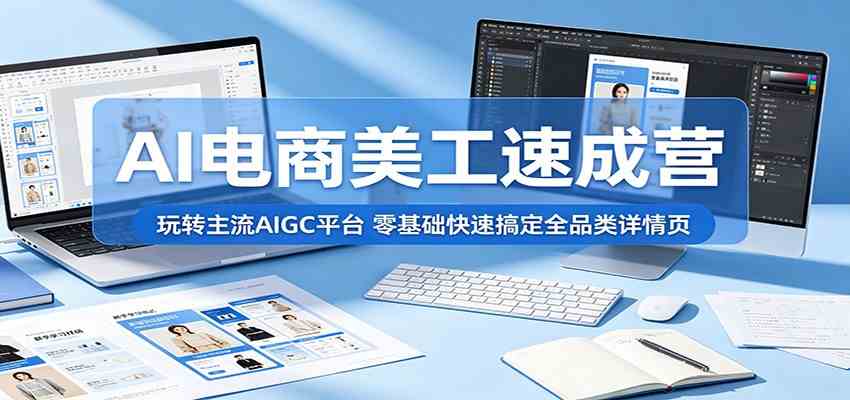 AI电商美工速成营:玩转主流AIGC平台,零基础快速搞定全品类详情页-九九网创
