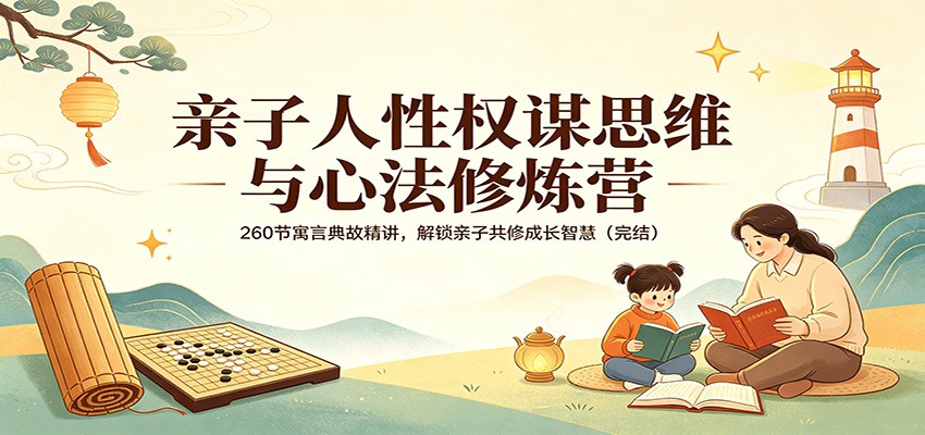 亲子人性权谋思维与心法修炼营：260节寓言典故精讲，解锁亲子共修成长智慧(完结)-九九网创