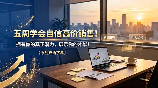 （19071期）五周学会自信高价销售！拥有你的真正潜力，展示你的才华！【原创双语字幕】-九九网创