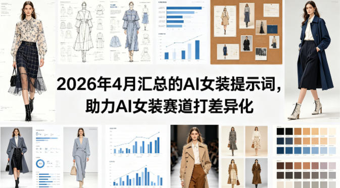 2026年4月汇总的AI女装提示词，助力AI女装赛道打差异化-九九网创
